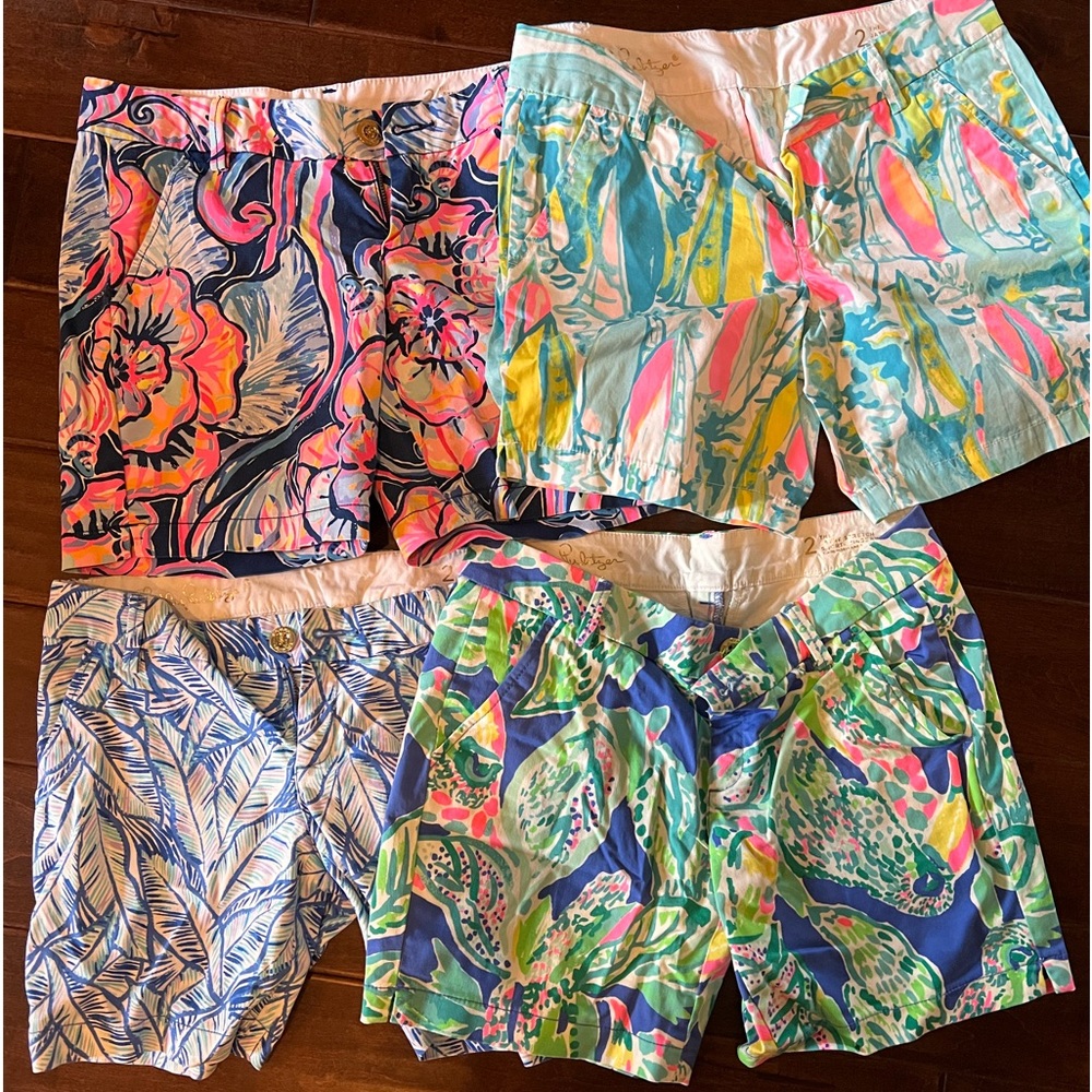 4 pairs of Lily Pulitzer Jayne Shorts